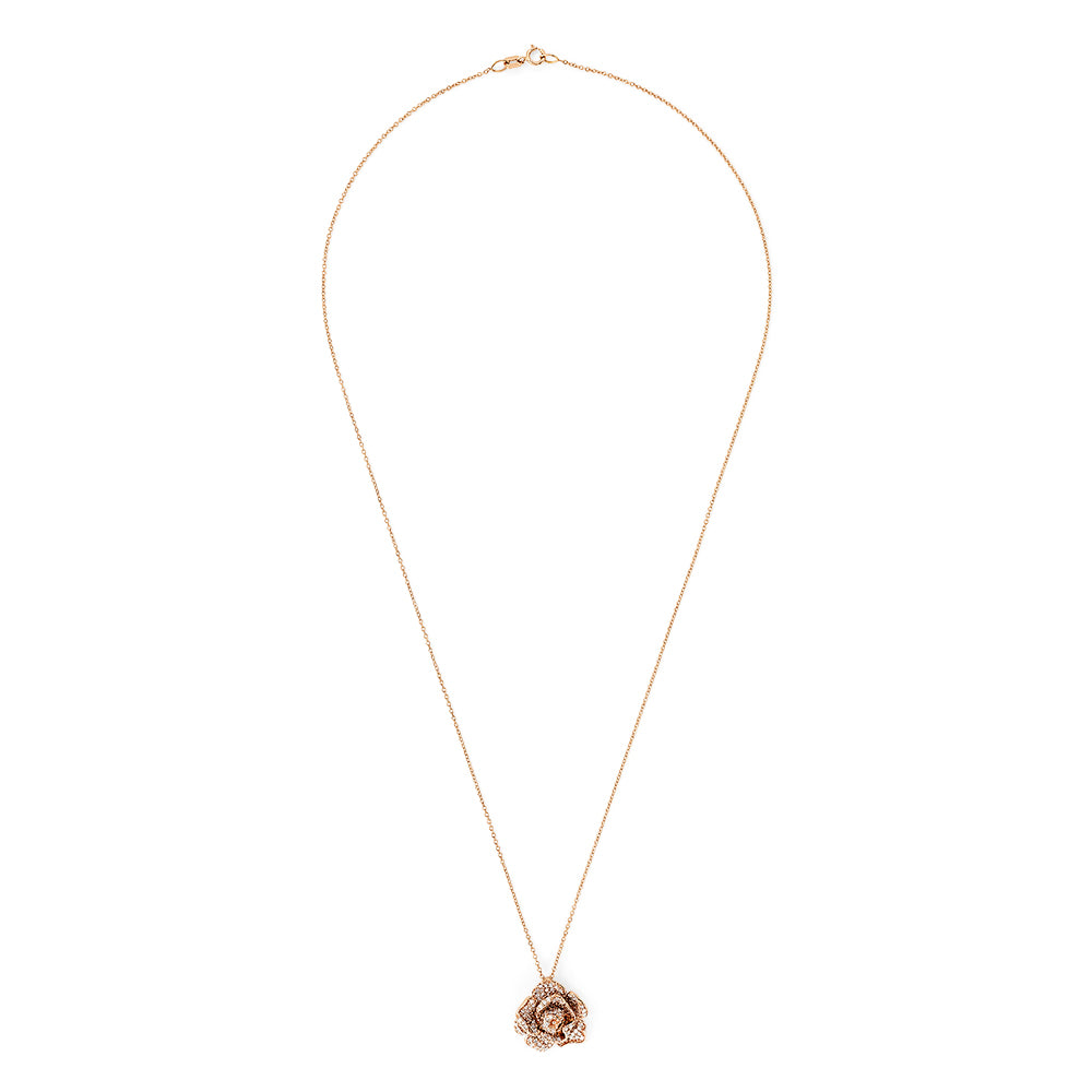 Effy 14K Rose Gold Diamond Rose Pendant, 0.65 TCW | effyjewelry.com