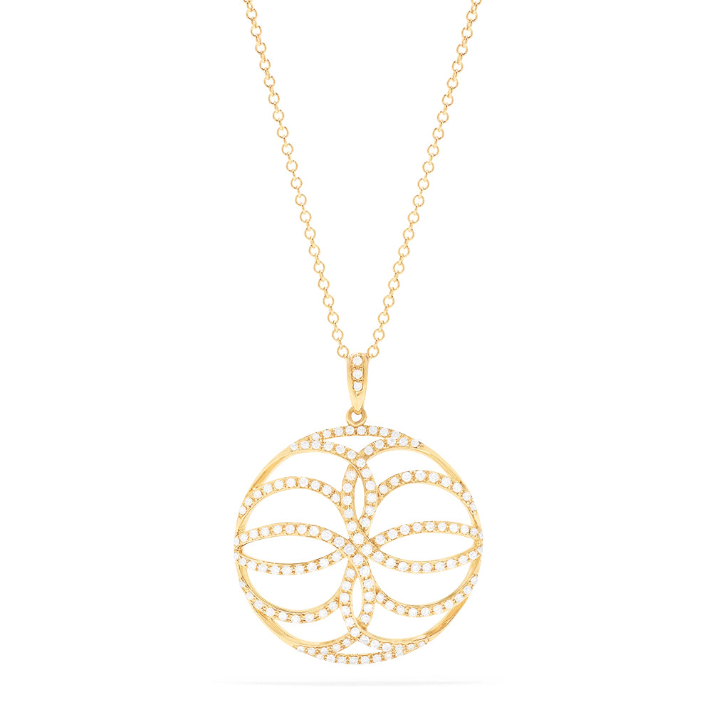 Effy 14K Yellow Gold Diamond Pendant, 0.57 TCW | effyjewelry.com