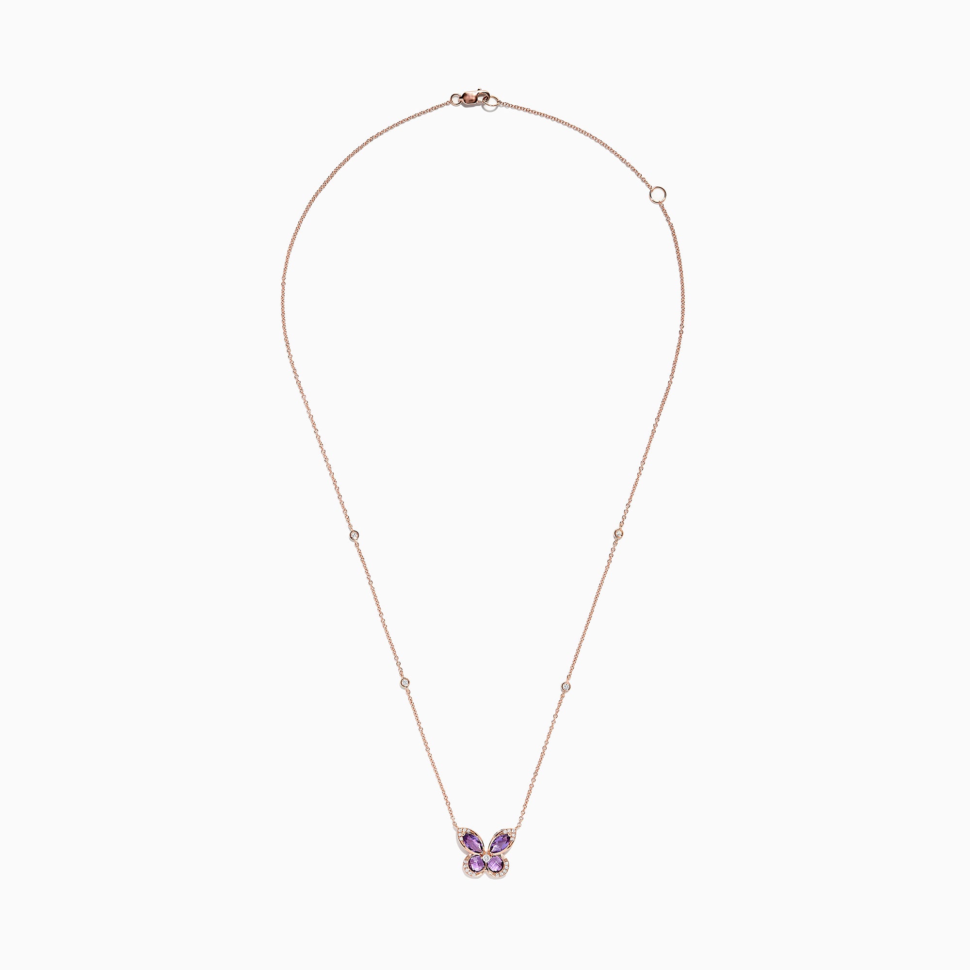 Rose Gold Butterfly Necklace– Orafa Jewellery
