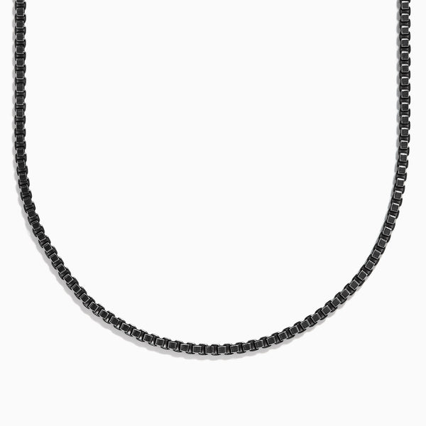 Black and silver on sale chain necklace