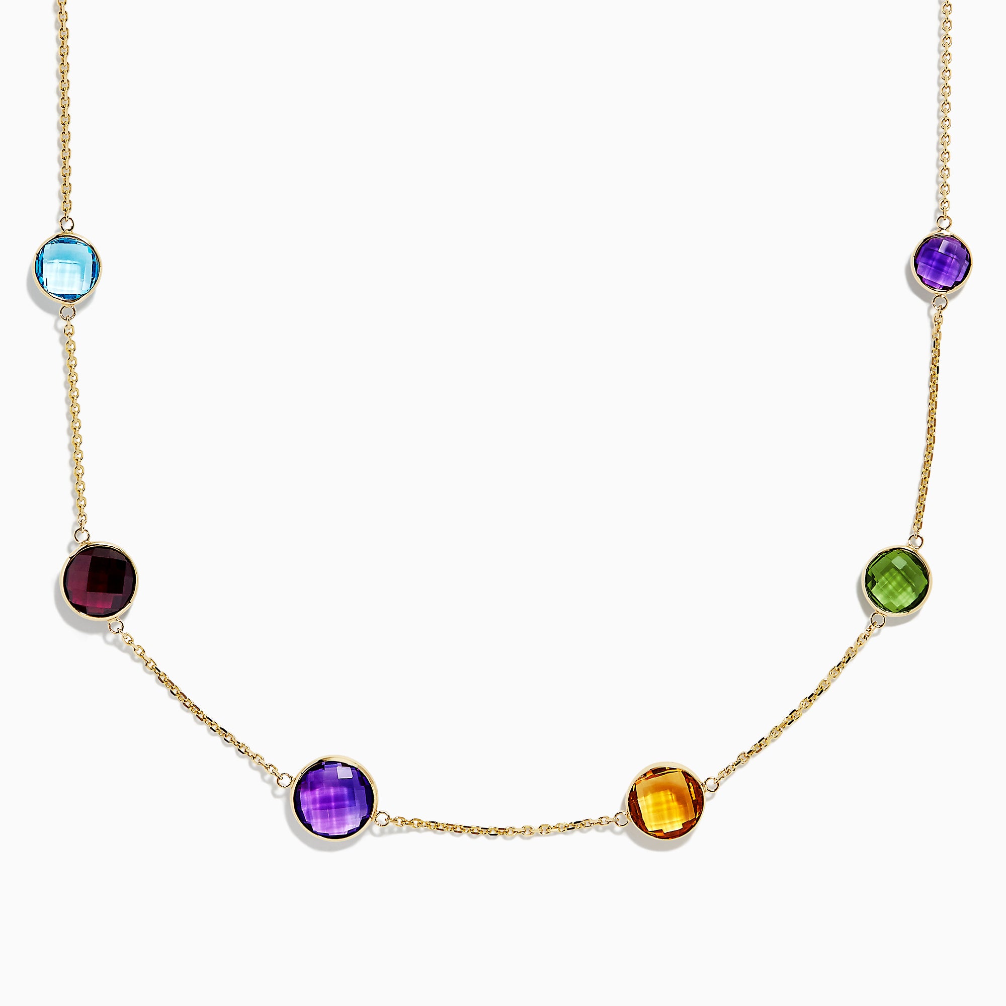 EFFY Collection EFFY® Multi-Gemstone (6 ct. t.w.) Statement Necklace, 16