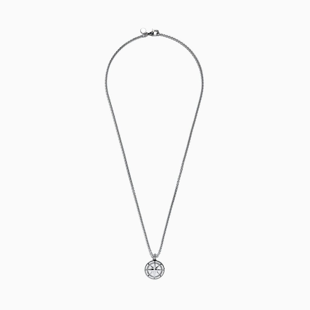 Effy Men's Sterling Silver Compass Pendant | effyjewelry.com