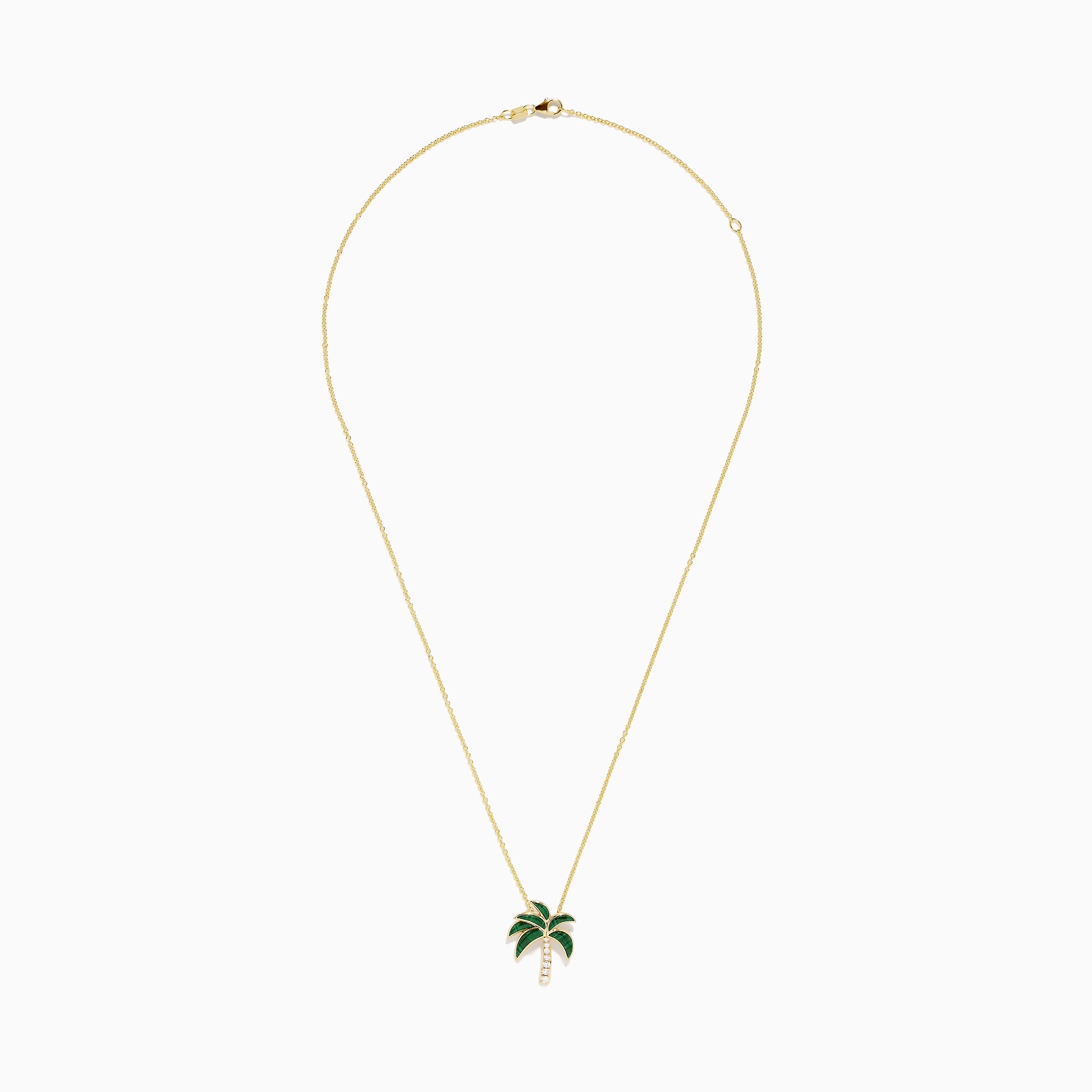 Roxanne First 14ct Gold Rocky's Palm Tree Pendant Necklace | Liberty