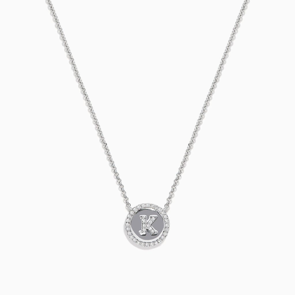 Louis Vuitton letter full diamond necklace 925 sterling silver