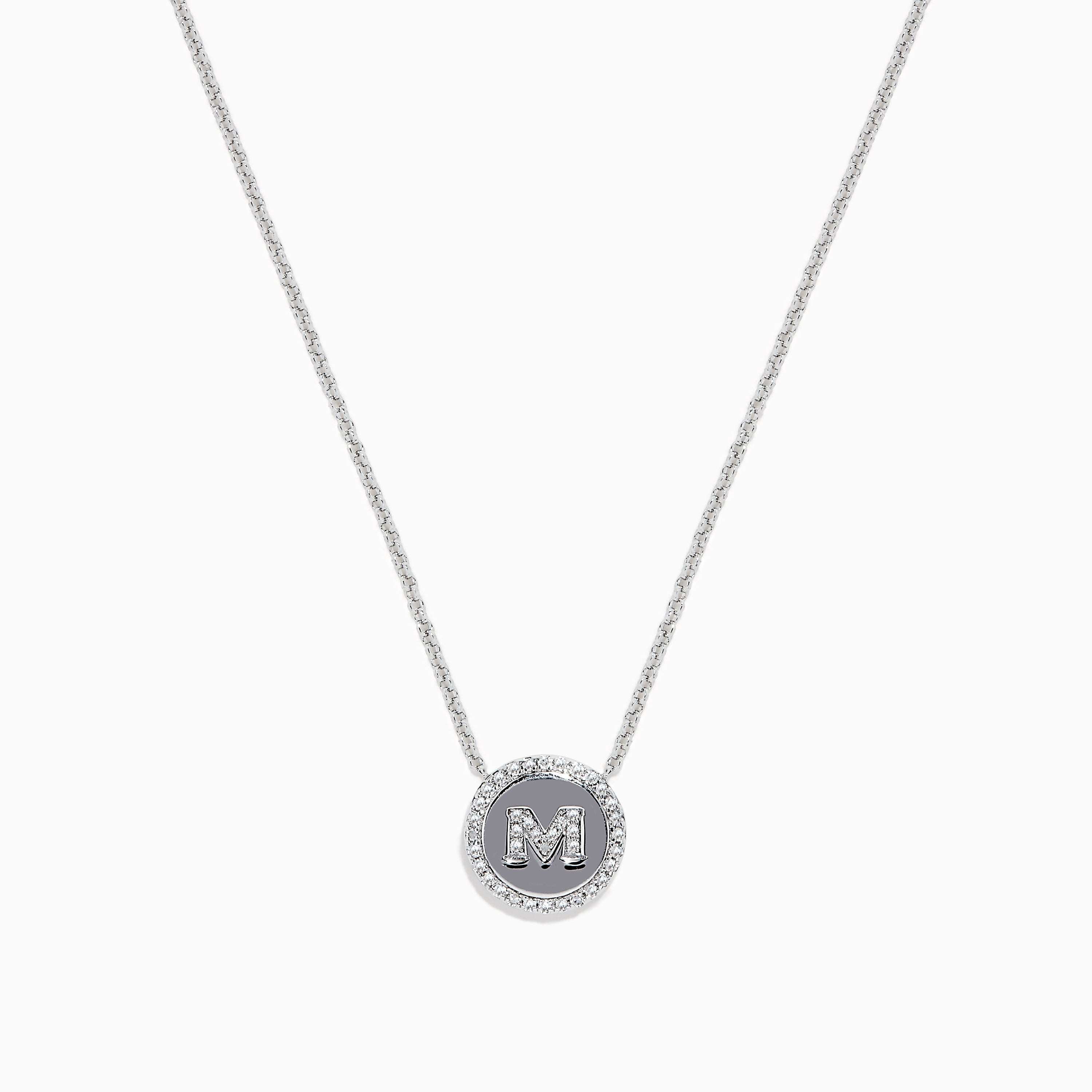 Letter Necklace - Silver – www.