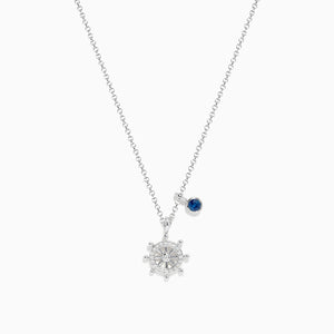 Effy Royalty 14K White Gold Blue Sapphire and Diamond Pendant, 2.29 TCW