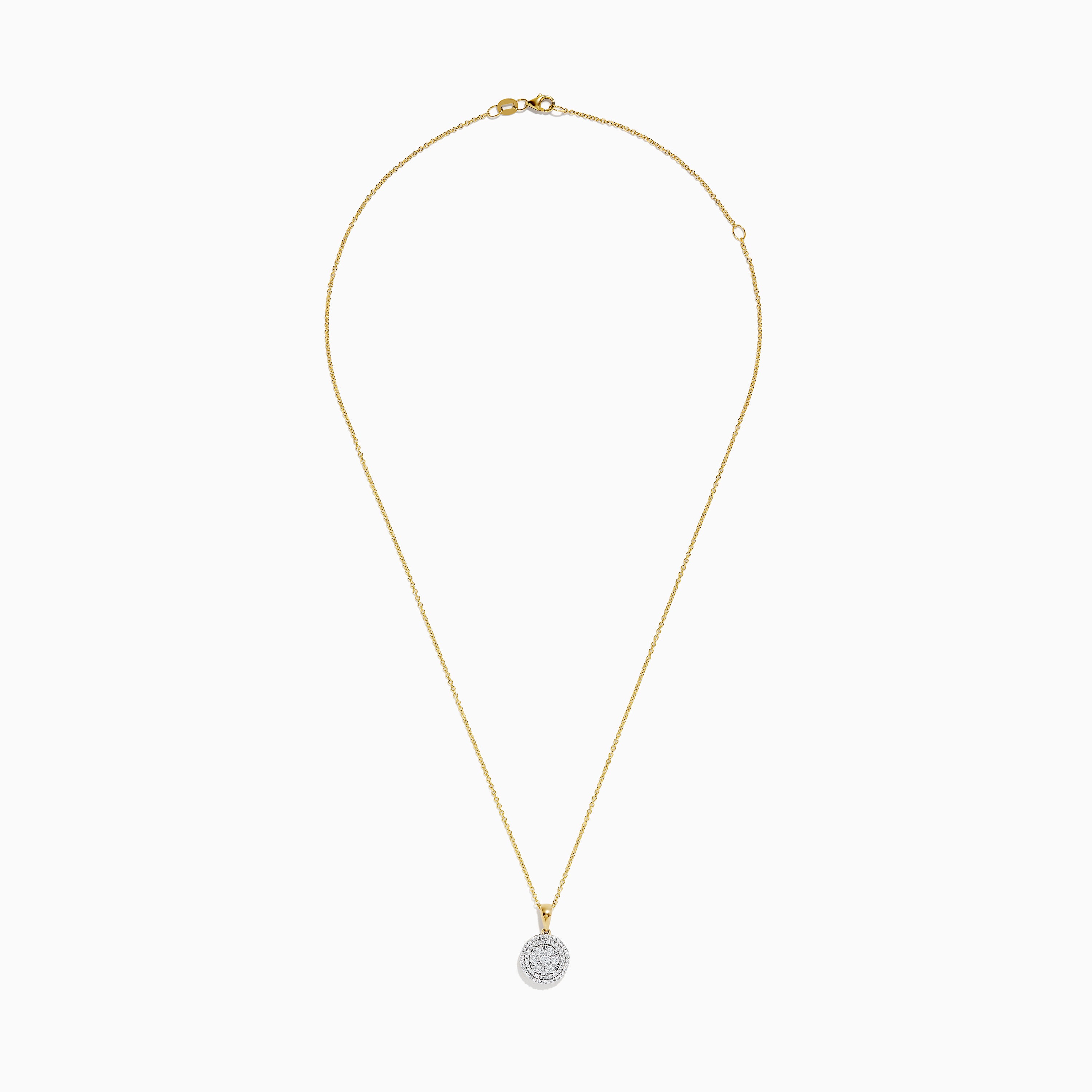 14K Yellow Gold Diamond Pendant – effyjewelry.com