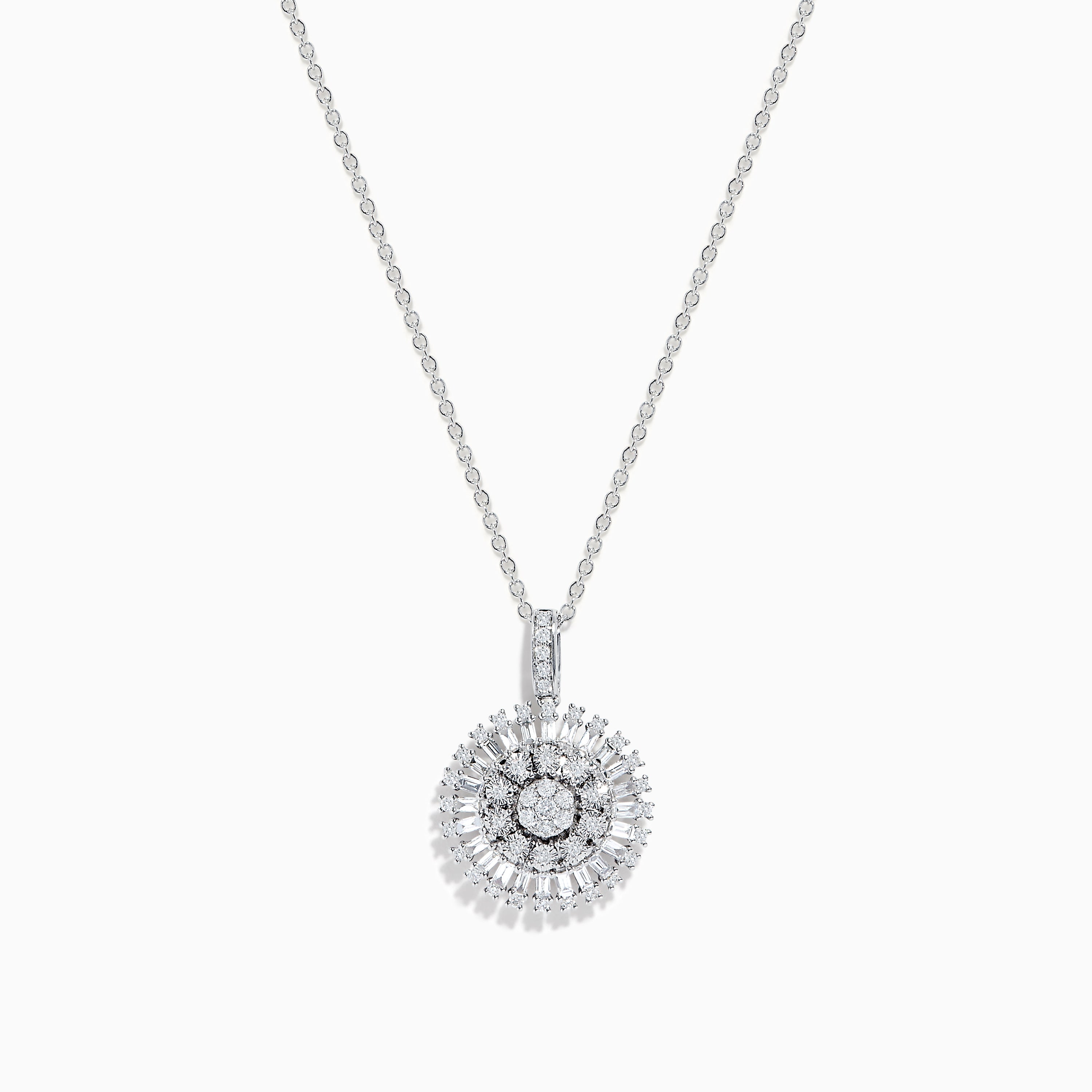 Effy Classique 14K White Gold Diamond Necklace