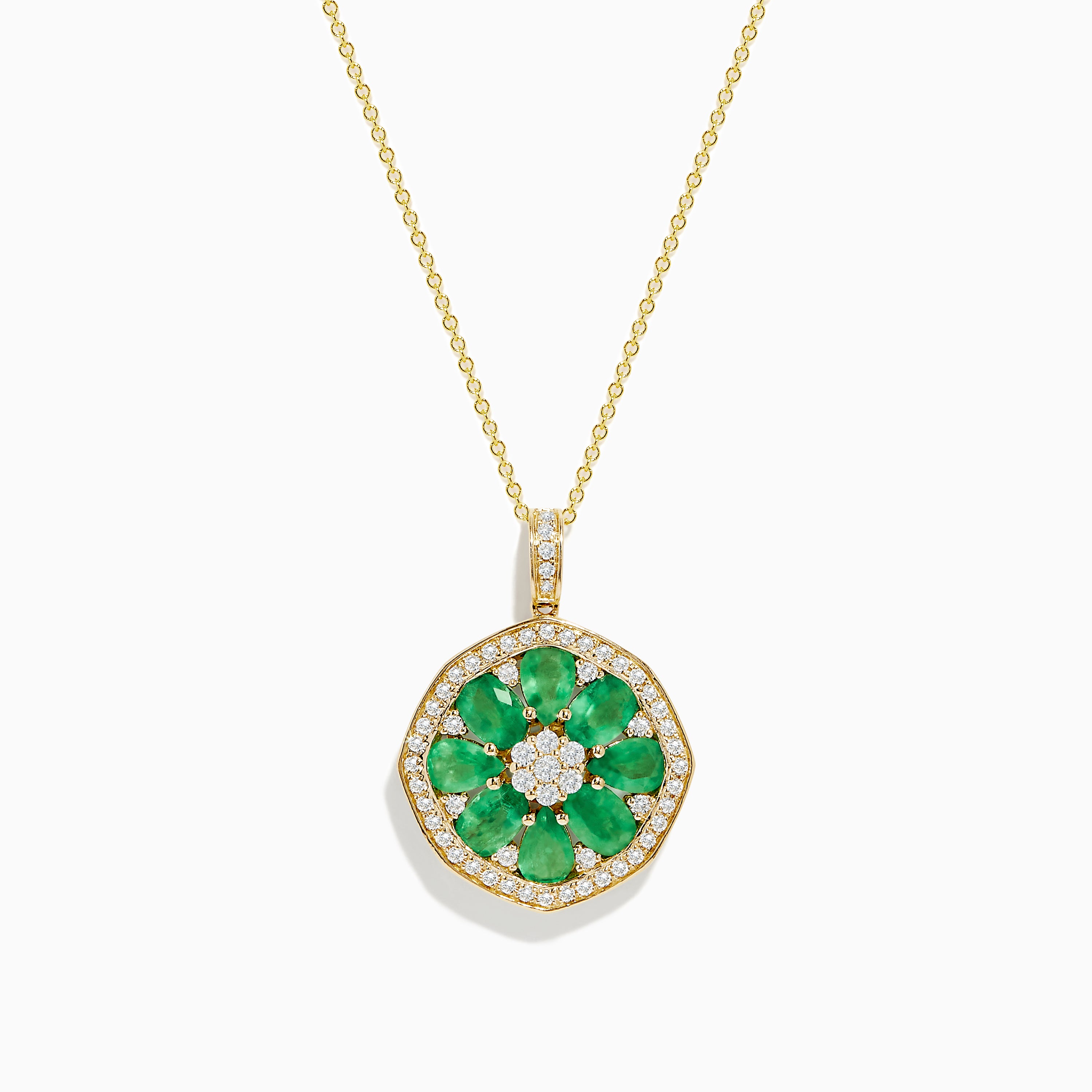 Emerald & discount 14K Pendant