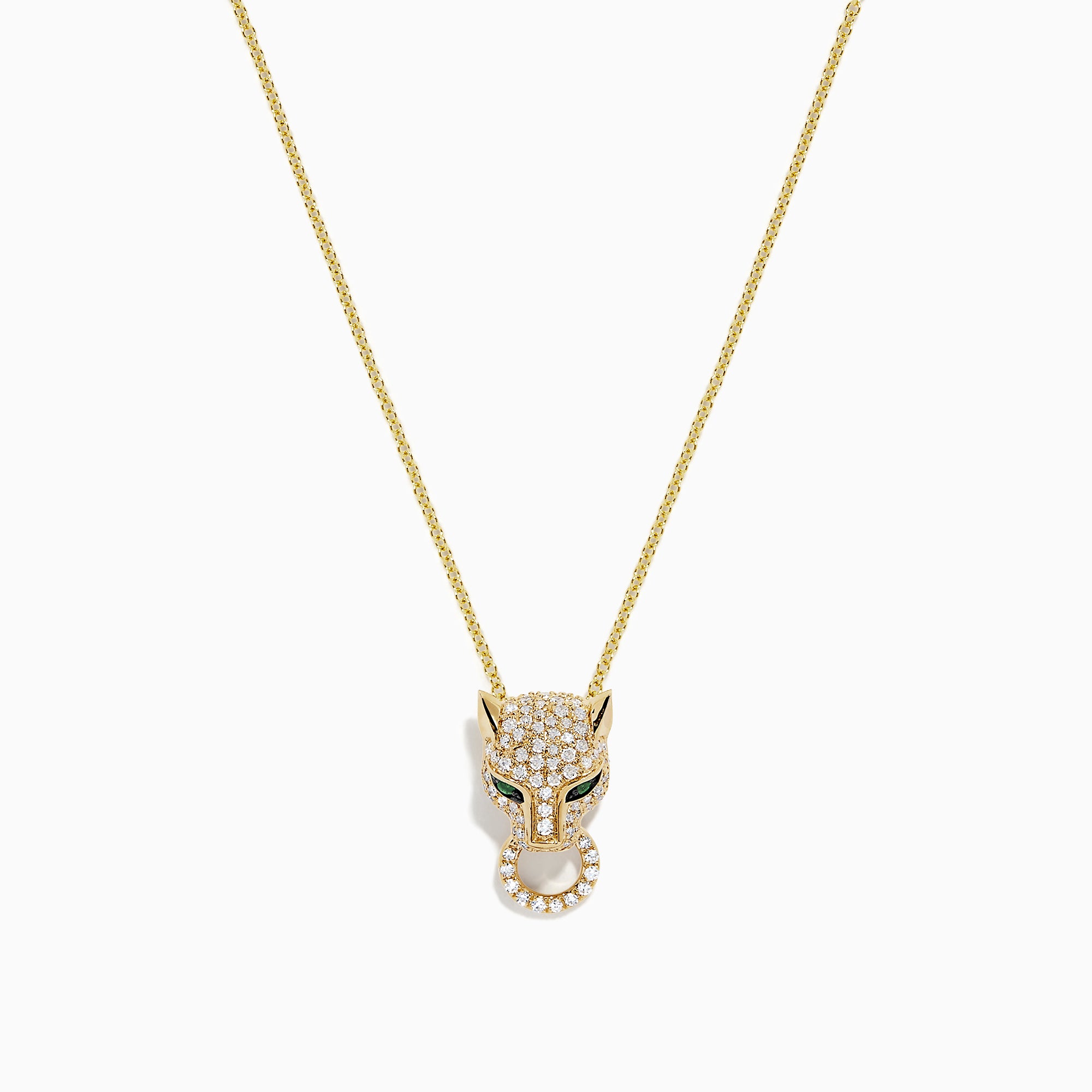 Effy Signature 14K Yellow Gold Panther Pendant