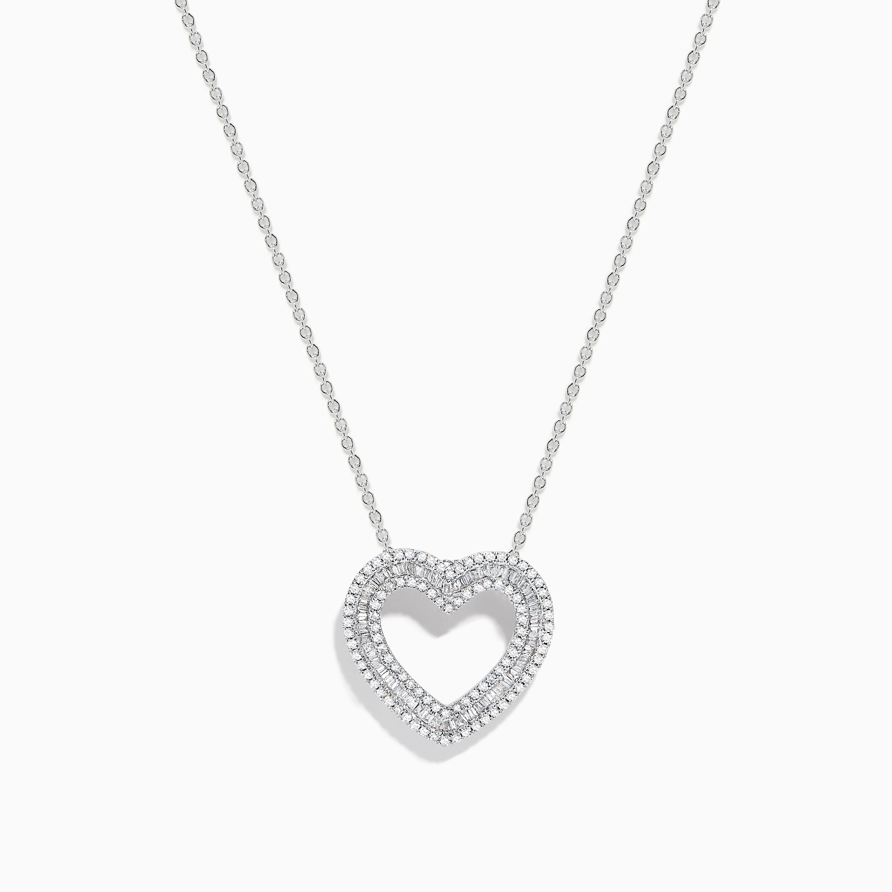 Effy Classique 14K White Gold Diamond Necklace