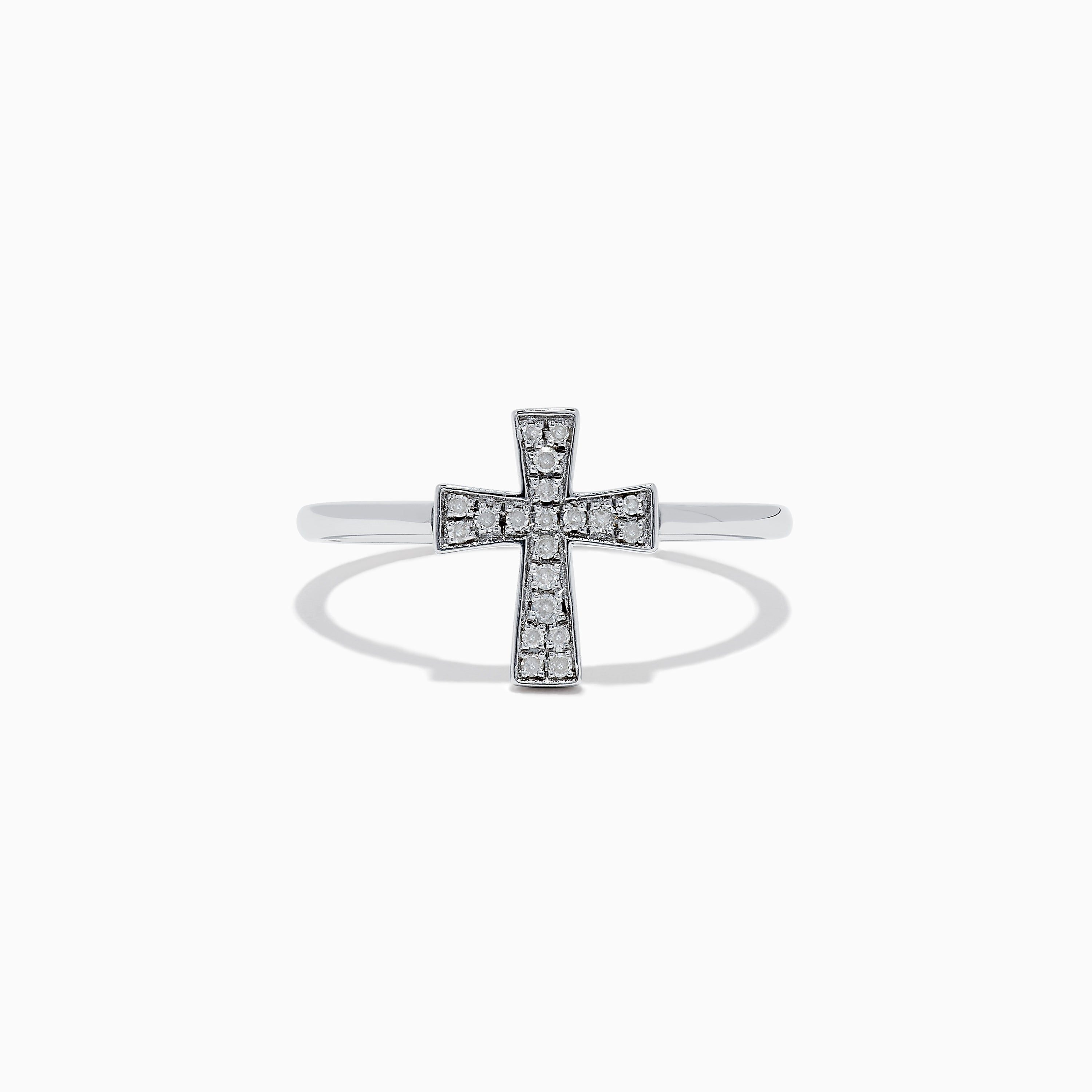 Sterling silver cross on sale full diamond ring