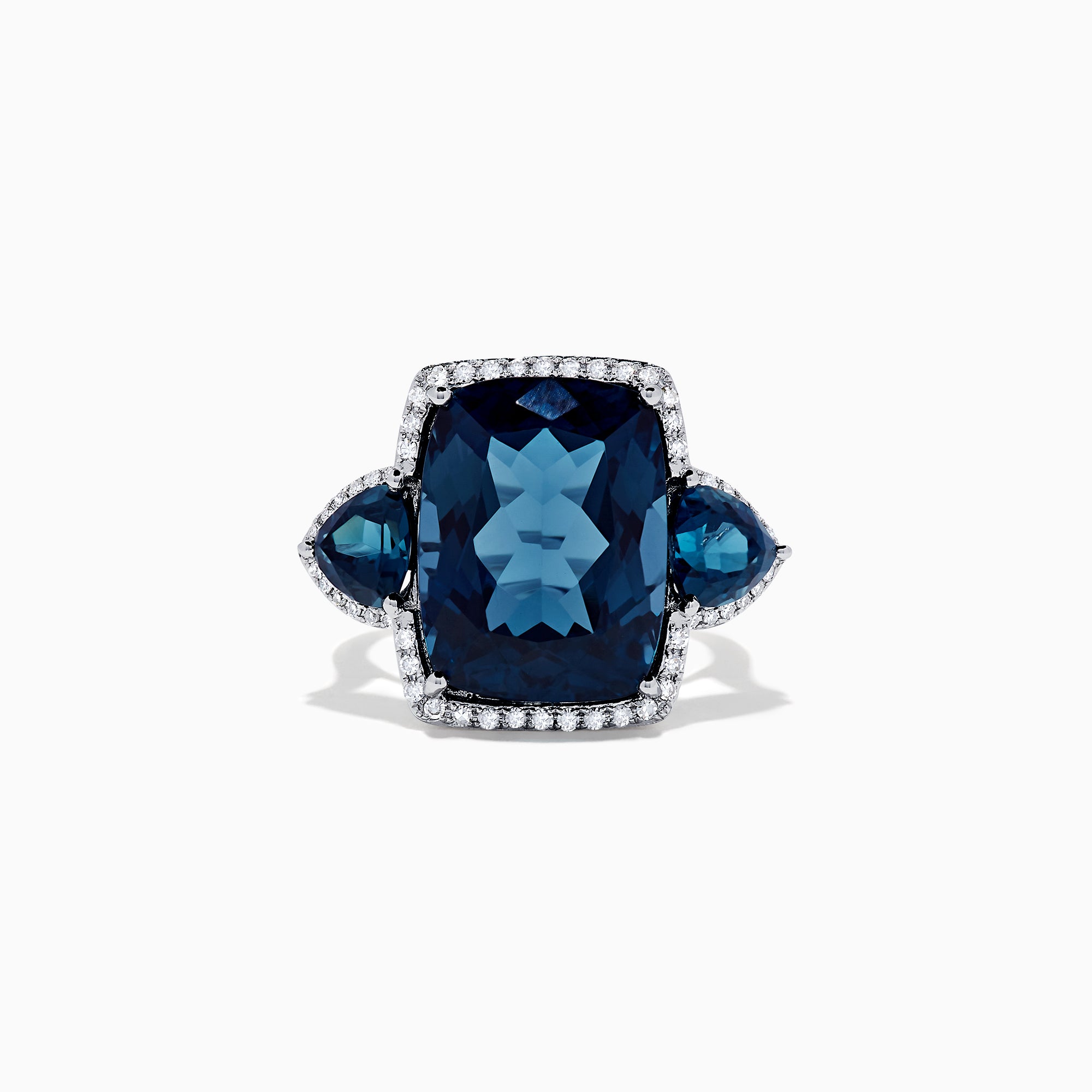 Effy Ocean Bleu 14K Gold London Blue Topaz and Diamond Ring