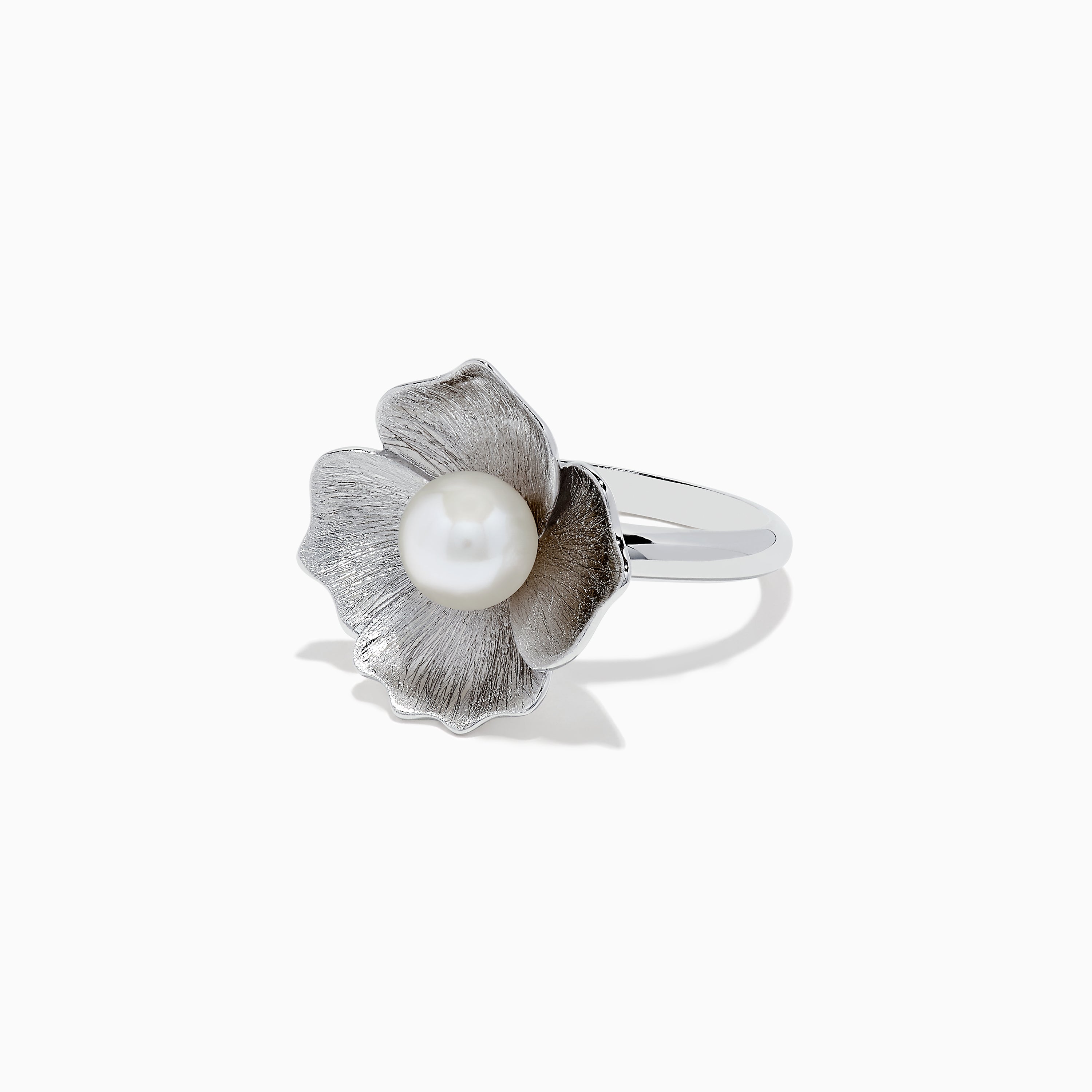 Effy 925 Sterling Silver Cultured Fresh Water Pearl Flower Ring