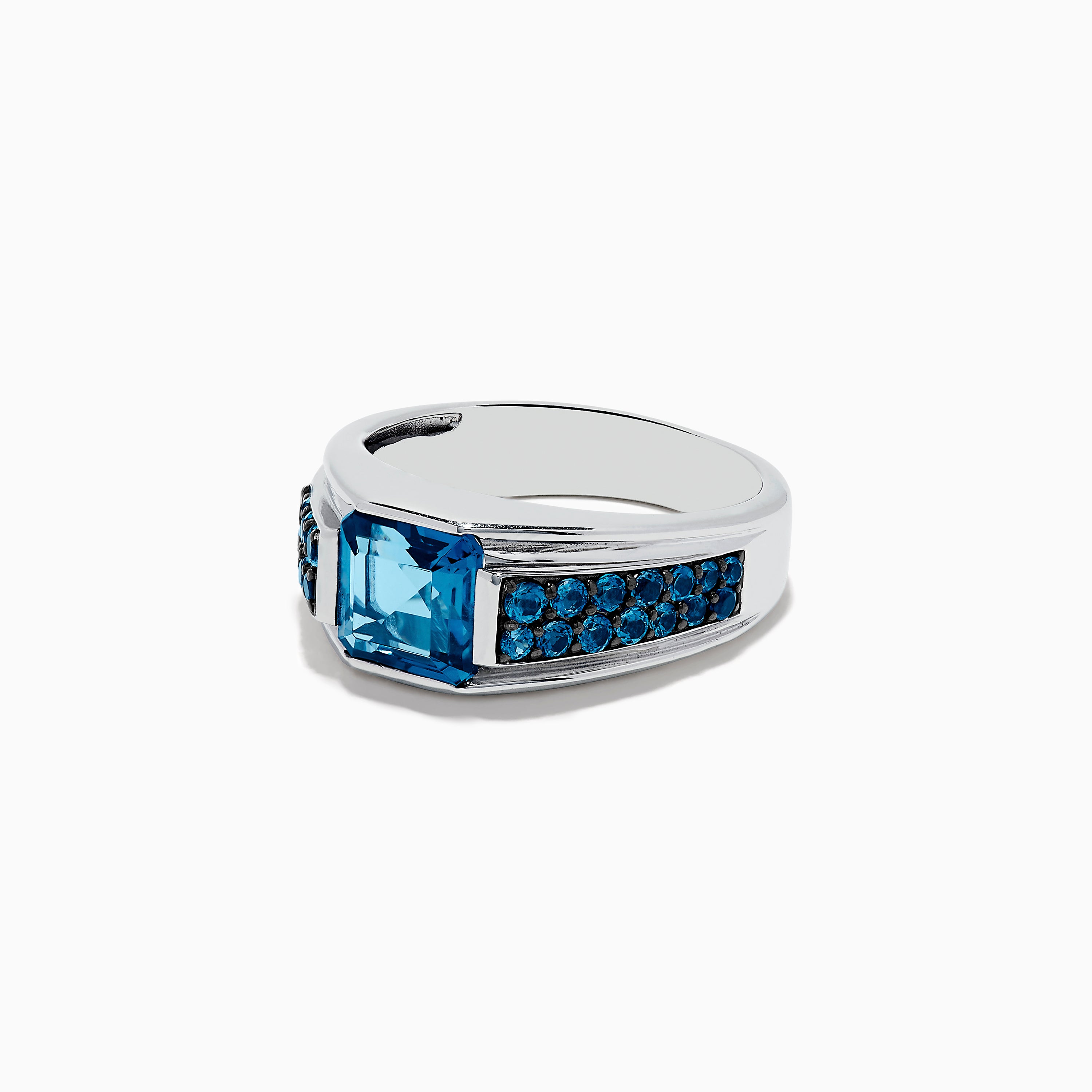 Effy Men's 925 Sterling Silver Blue Topaz Ring