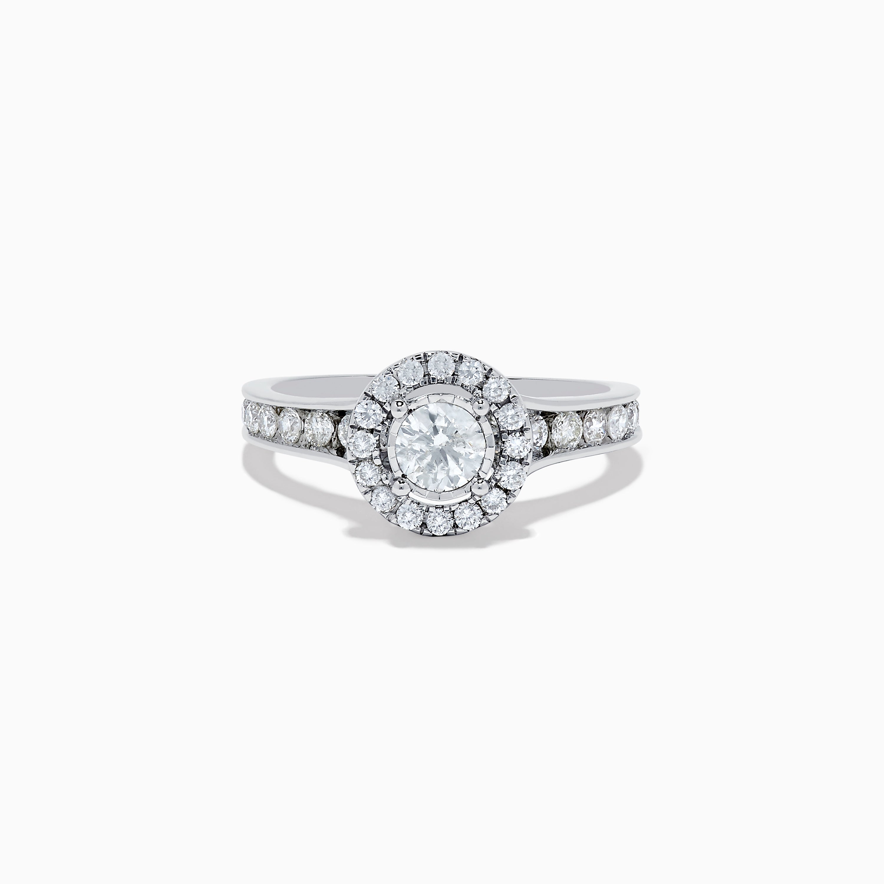 Pave Classica 14K White Gold Diamond Ring Set – effyjewelry.com