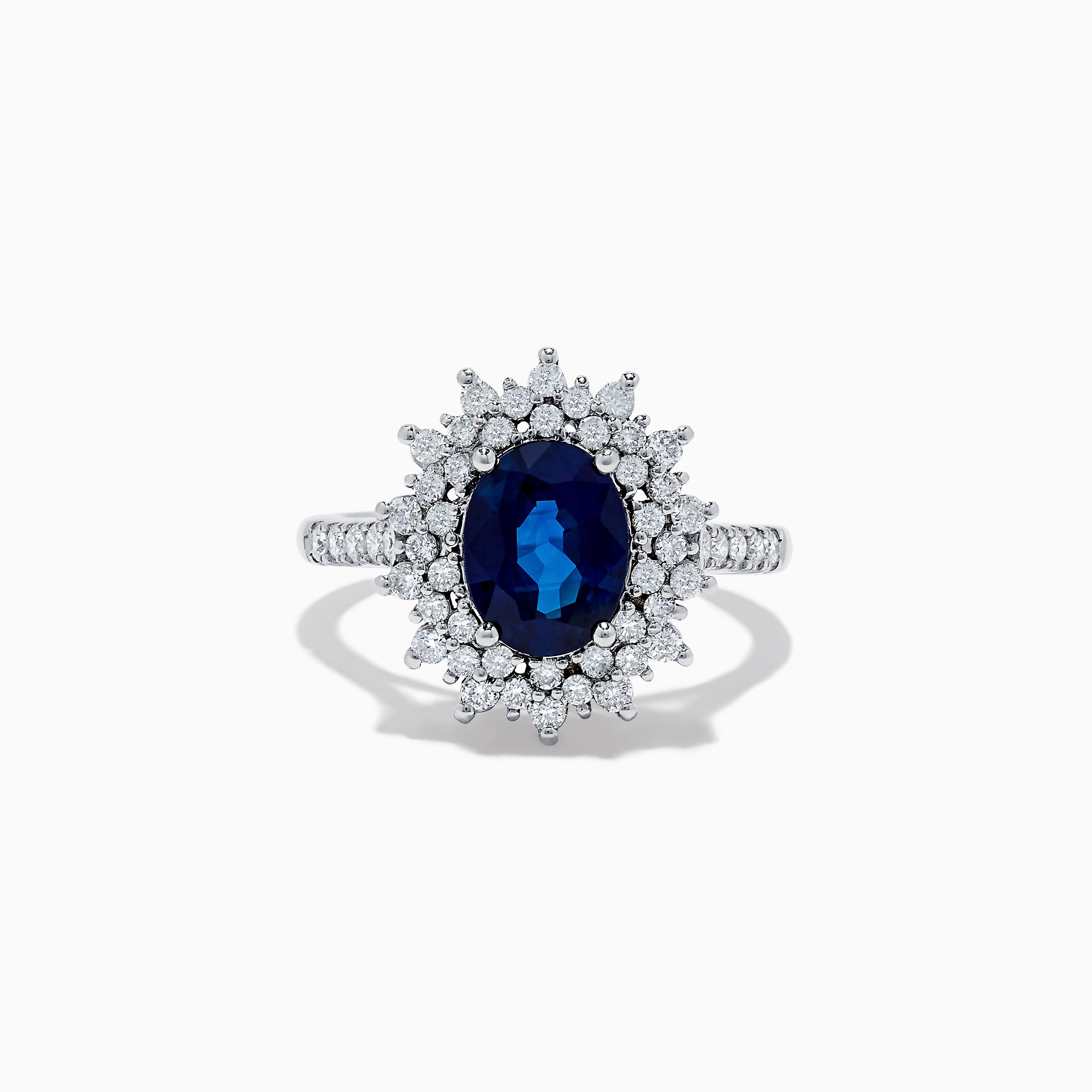 Effy Hematian 14K White Gold Blue Sapphire and Diamond Ring