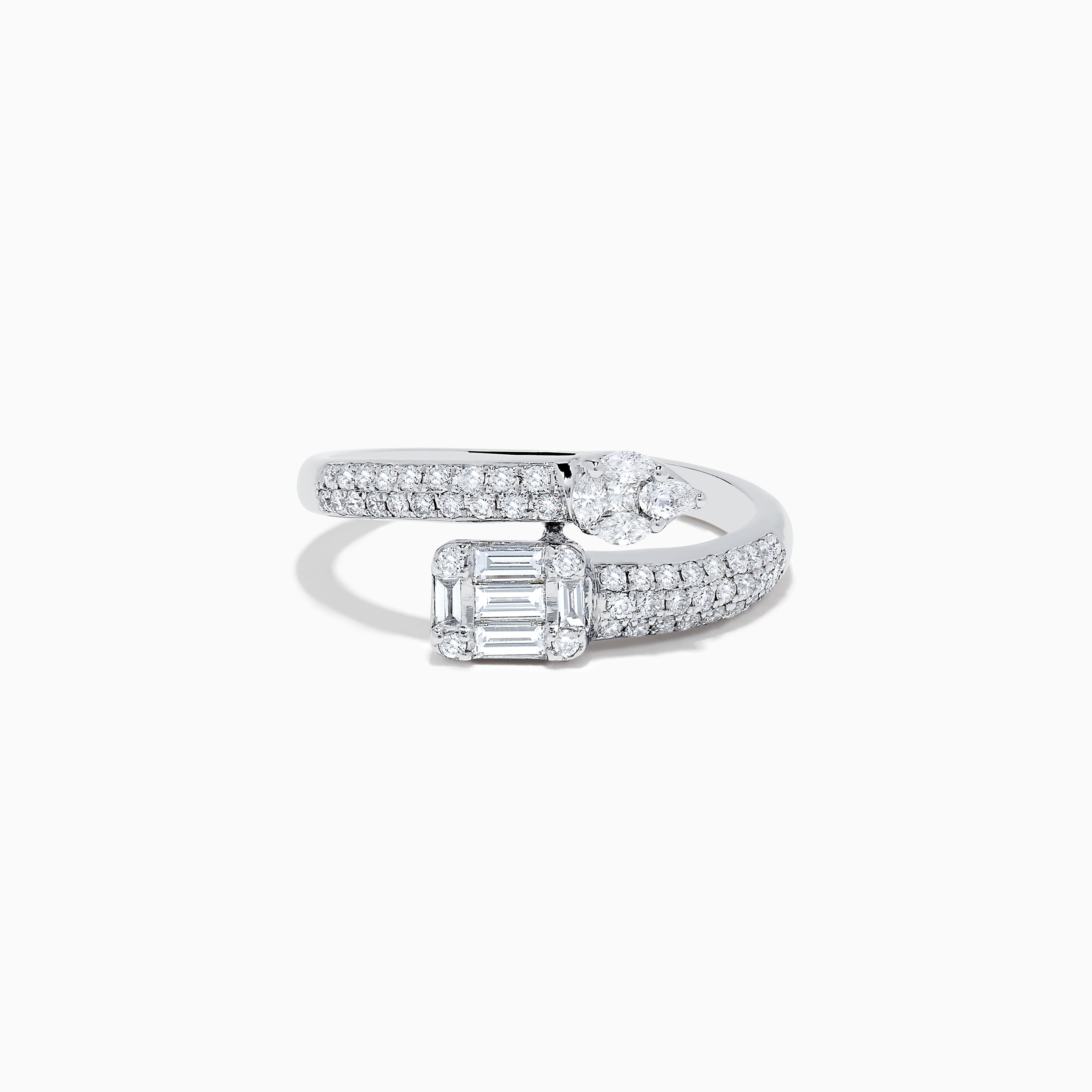 Effy baguette 2024 diamond ring