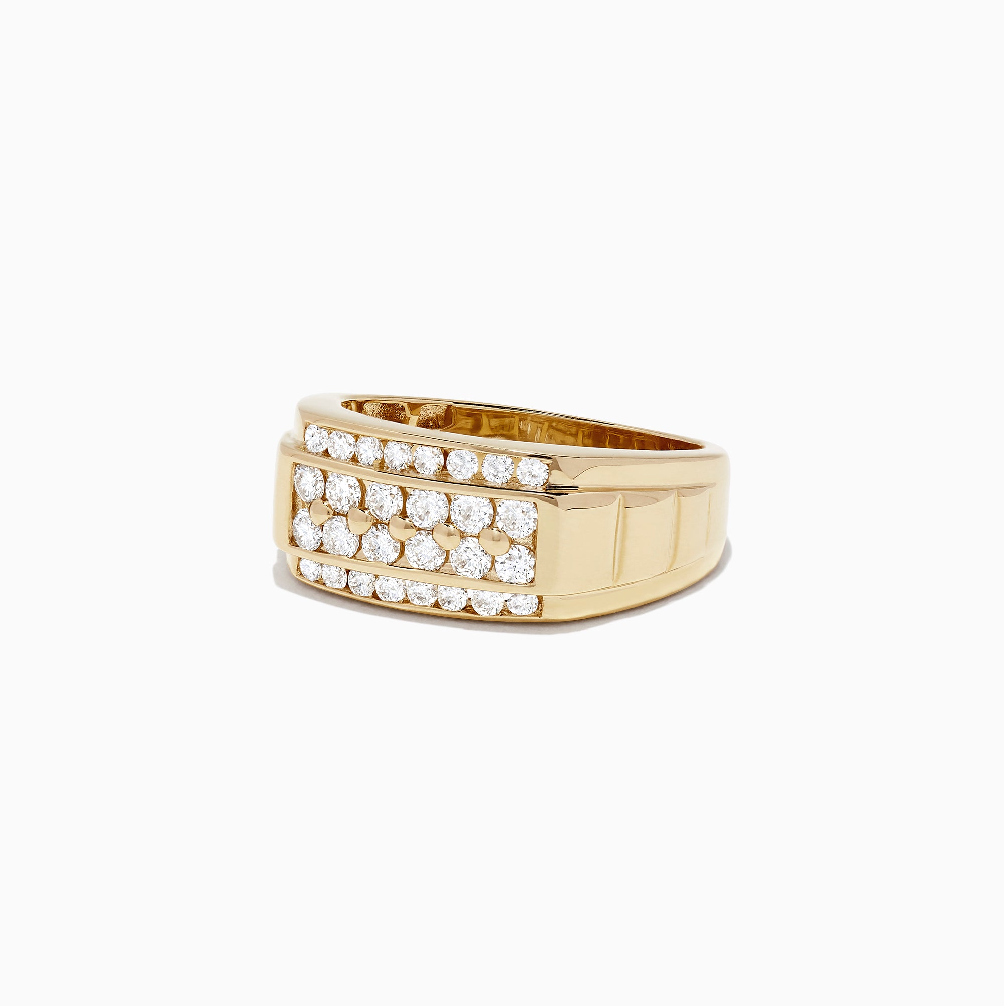 Men's 14K Yellow Gold Diamond Ring, 0.96 TCW – effyjewelry.com