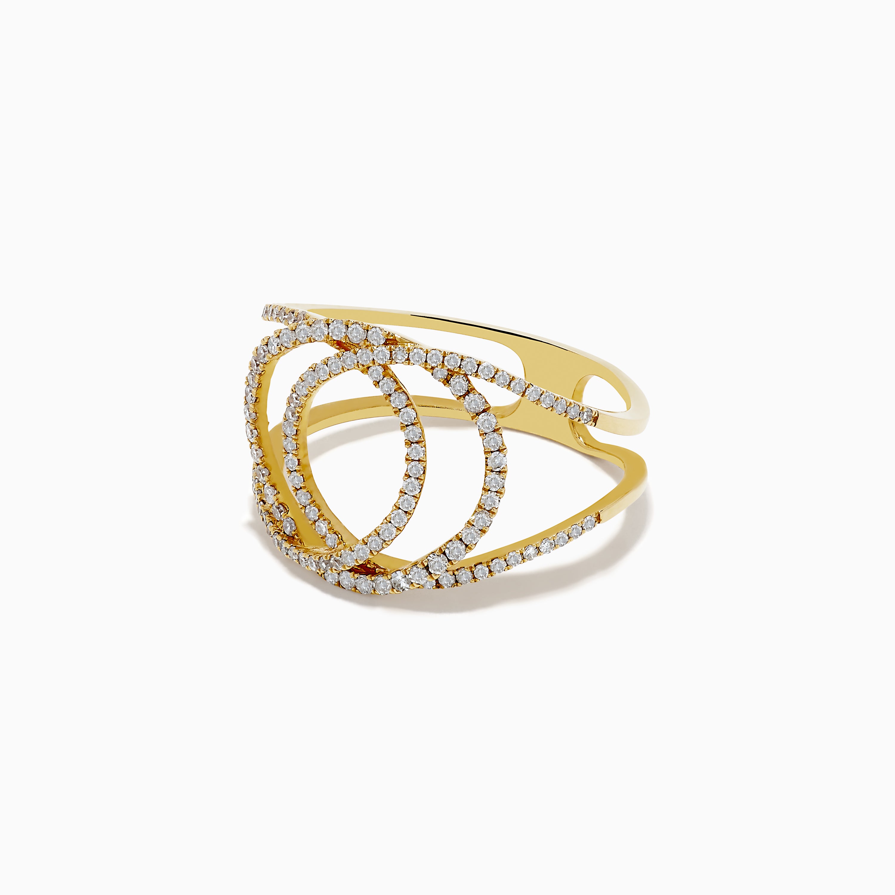 14K Yellow Gold Diamond Ring – effyjewelry.com