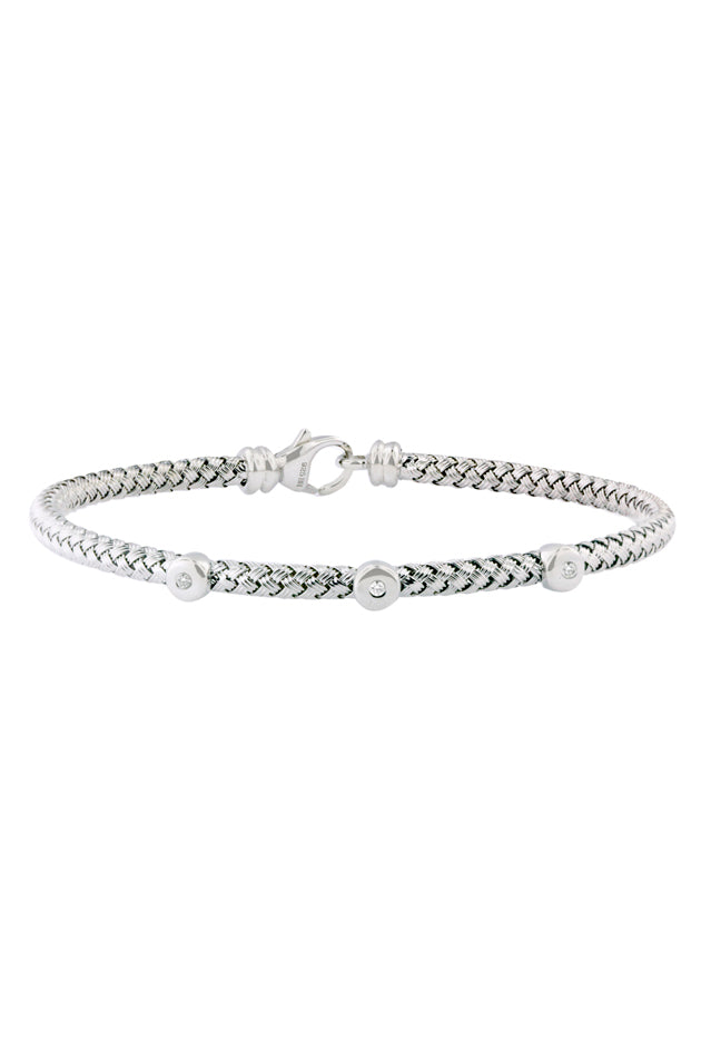 925 Sterling Silver and Diamond Bracelet, .04 TCW – effyjewelry.com